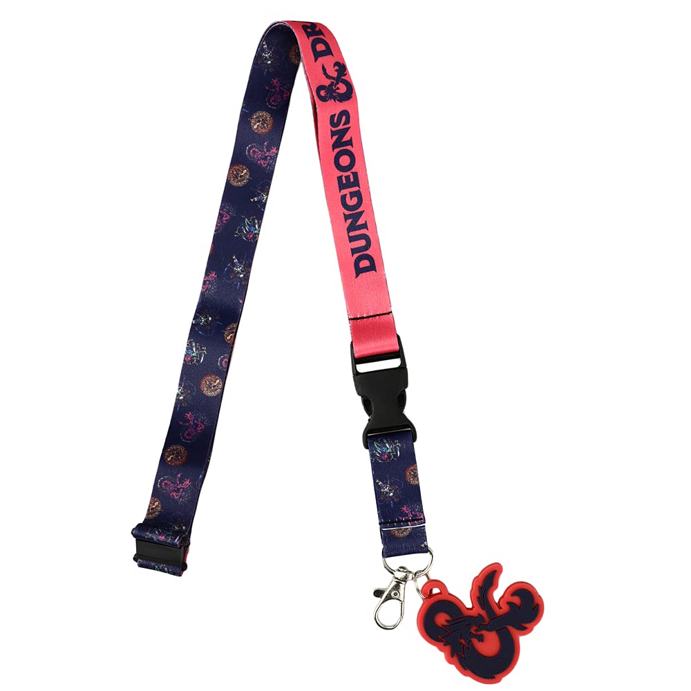 Dungeons & Dragons Dice Ampersand Lanyard 2 Lapel Pins Novelty Box Gift Set