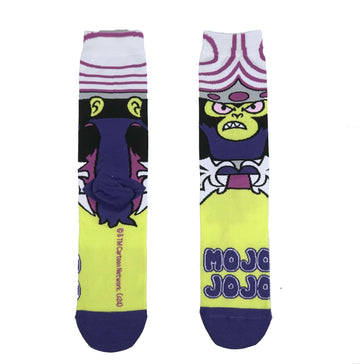 Powerpuff Girls Mens Crew Socks Mojo jojo Full Body Image