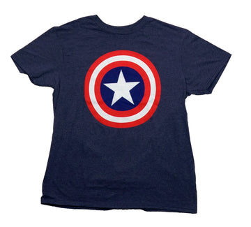 Captain America Mens T-Shirt - Classic Full Color Shield