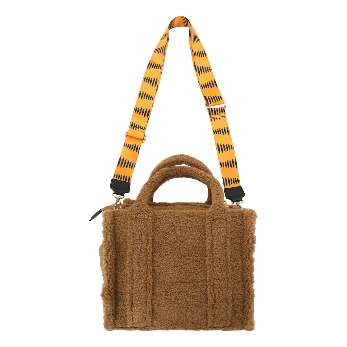 Bioworld Garfield Faux Shearling Tote Bag