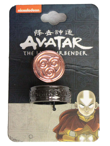 Avatar the Last Airbender 2 Zinc Air Nomads Ring Set Sizes 7 And 8
