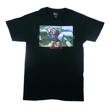 Mobile Suit Gundham Mens T-Shirt - RX-78-2-Gundham over Mech Robot