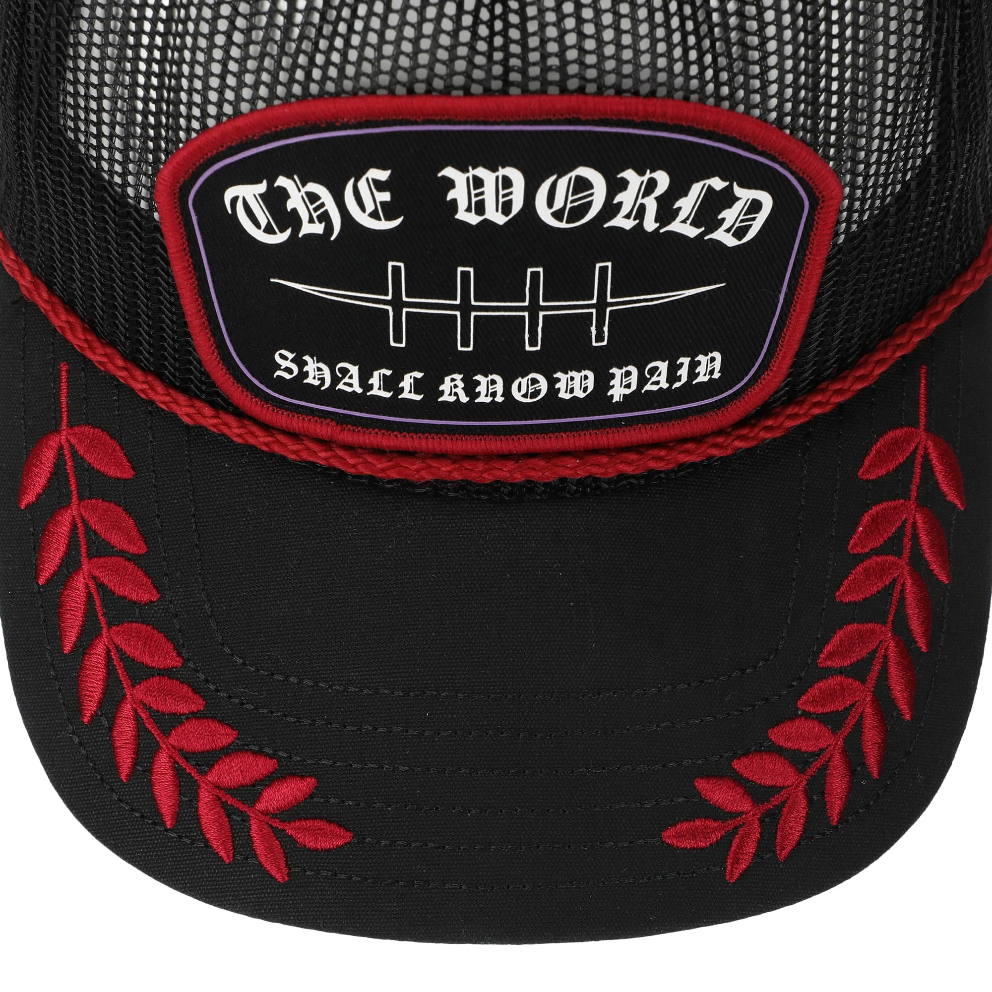 Naruto The World Adult Black Retro Full Mesh Cap