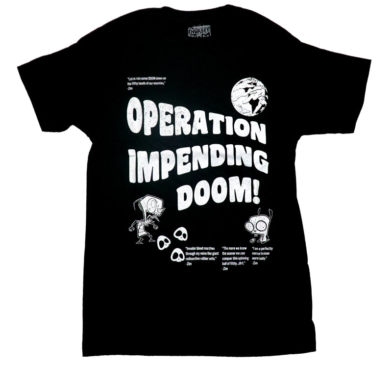 Invader Zim Mens T-Shirt - Operation Impending Doom Zim Quotes