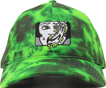 Junji Ito Slug Girl Green Black Wash Patch Curve Bil Adjustable Hat