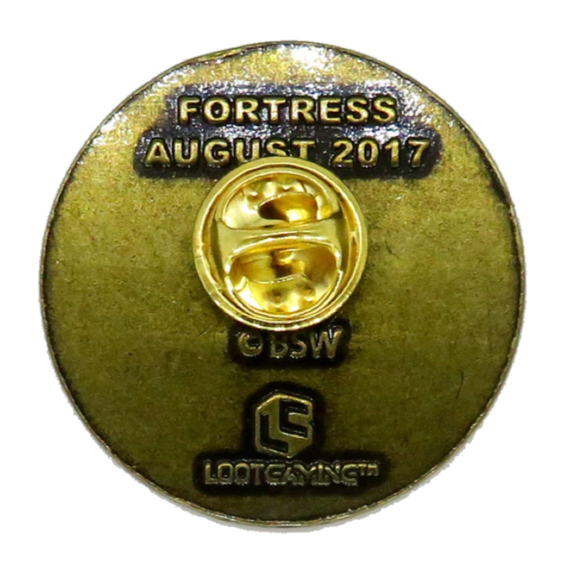 Rare Limited Edition Discontinued LootCrate August 2017 Fortress Enamel Pin Loot Pins