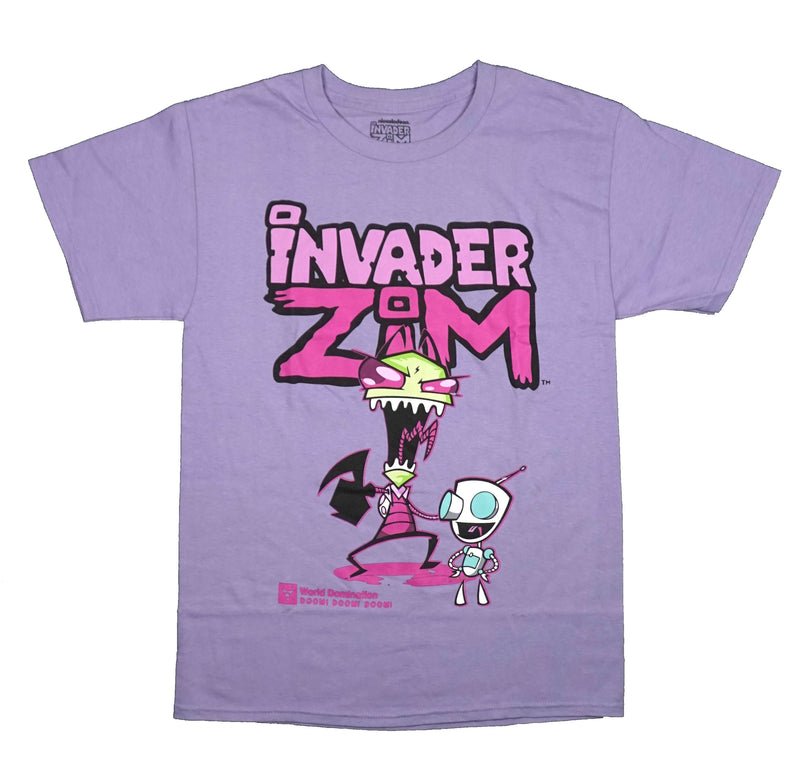 Invader Zim Mens T-Shirt - Robot World Domination Doom! Doom! Doom!