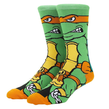 Bioworld Teenage Mutant Ninja Turtles Animigos Men’s Crew Socks