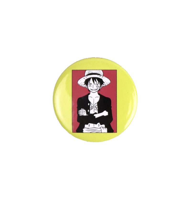 Ripple Junction One Piece Luffy portrait 1.5 in yellow Button