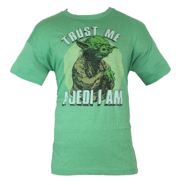 Star Wars Mens T-Shirt - "Trust Me Jed I Am" Solem Yoda Image