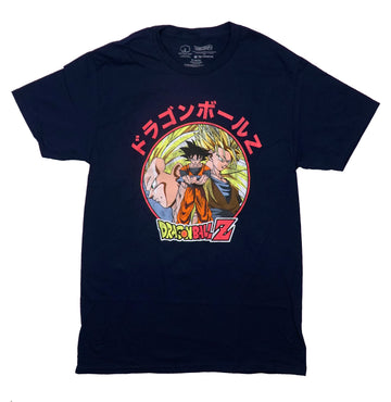 Dragon Ball Z Mens T-Shirt - Gohan Cross Arm Pose In Red Kanji Circle