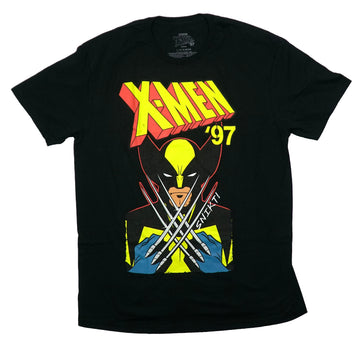 X-Men '97 Mens T-Shirt - Wolverine Crossing Claws SNIKT!