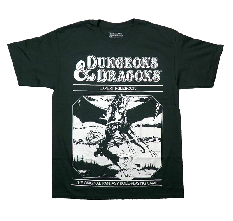 Dungeons & Dragons Mens T-Shirt - Expert Elmore Art White Print - Inmyparentsbasement.com