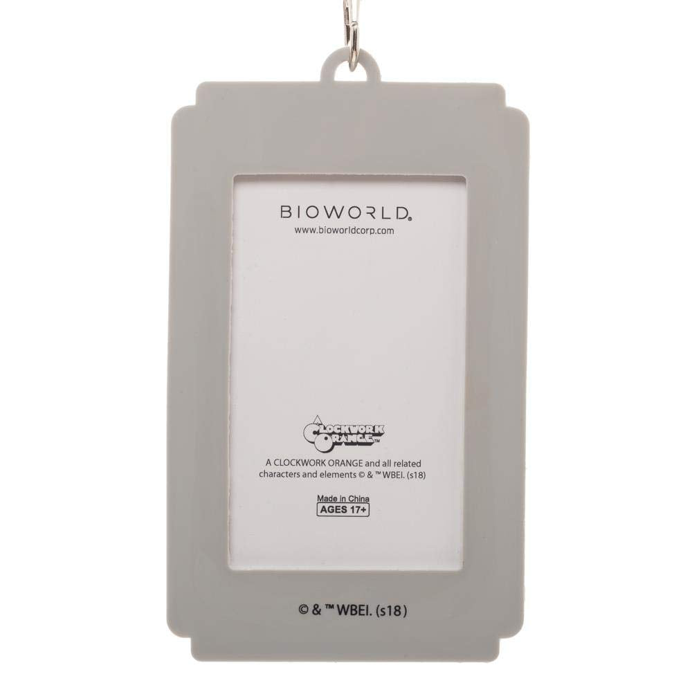 A Clockwork Orange Lanyard with Molded VHS Rubber ID Badge Holder