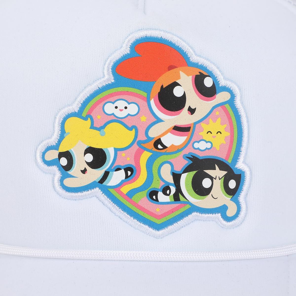 Bioworld Powerpuff Girls Women's Mesh Trucker Hat White