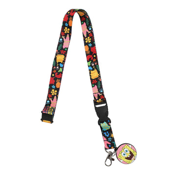 Spongebob Squarepants Character Group Shot 22" Lanyard