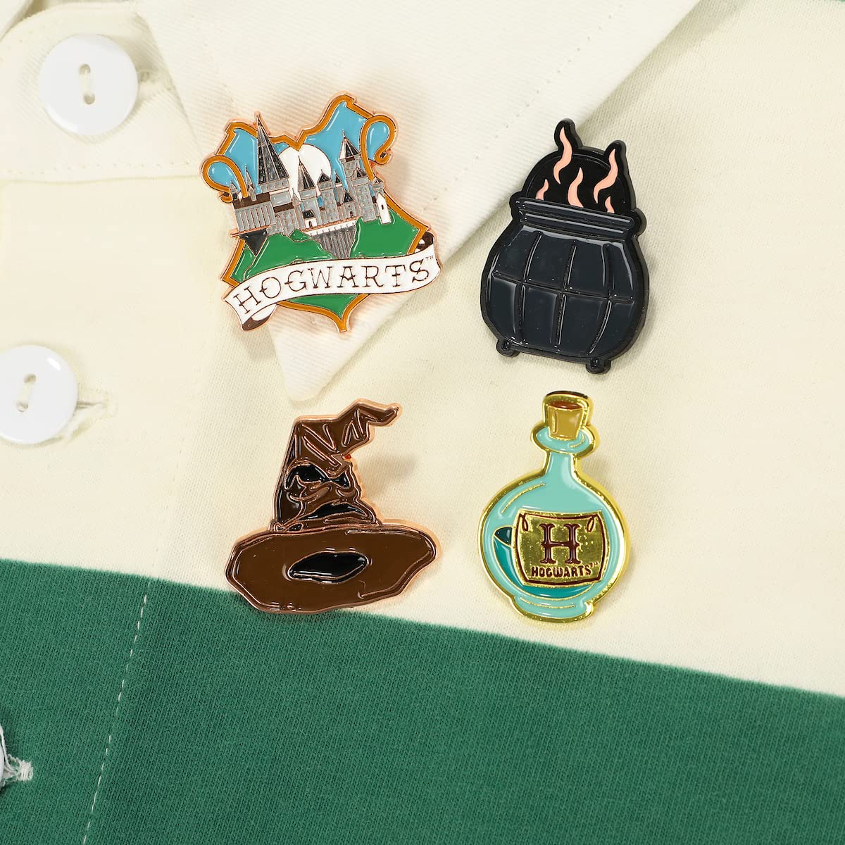 Harry Potter Hogwarts Magic 4-Pack Lapel Pin Set