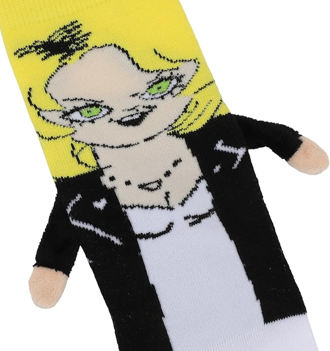 Bioworld Chucky & The Bride Of Chucky Women's Casual Crew Magnetic Hand Holding Socks