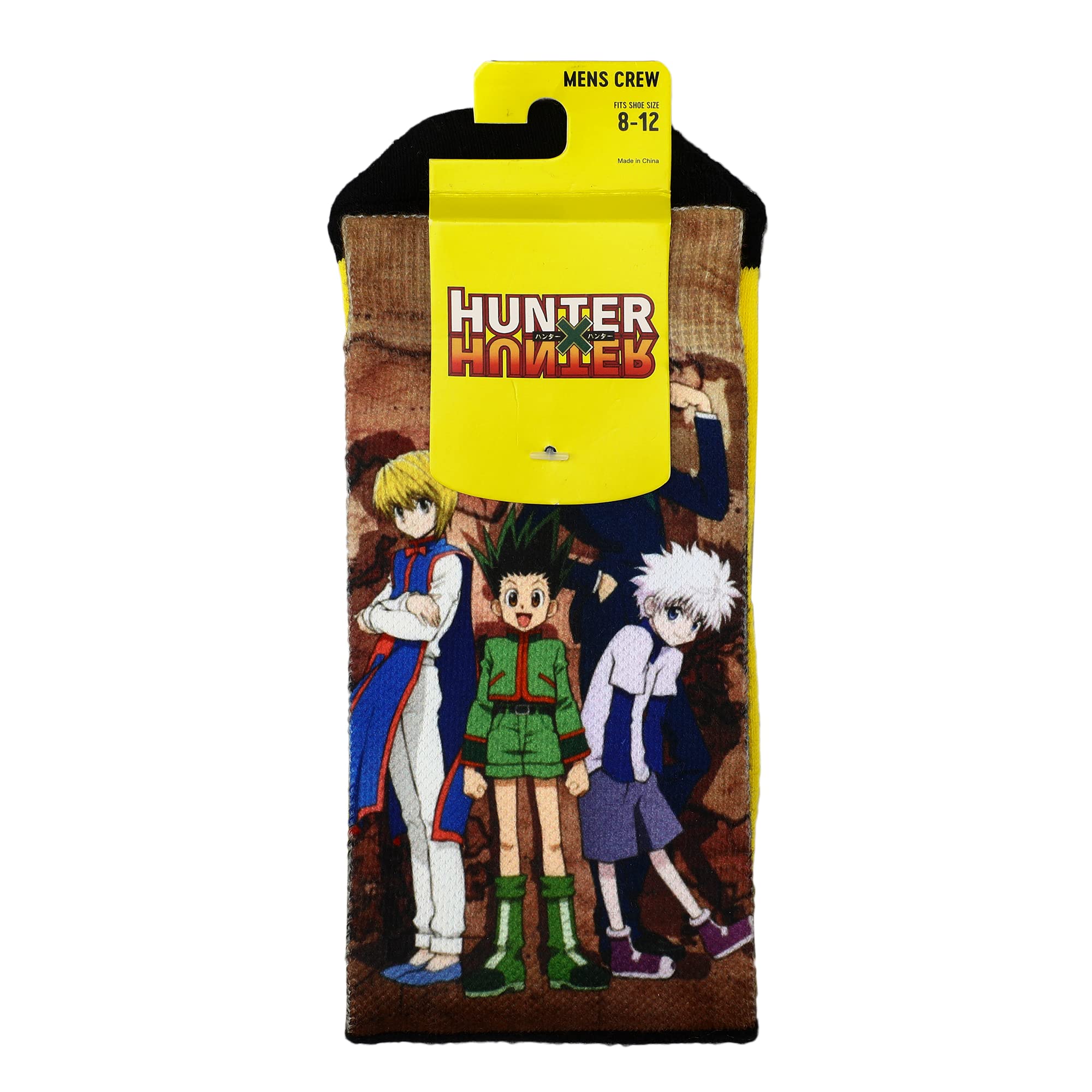 Bioworld Hunter X Hunter Characters & Logo Men's Crew Socks