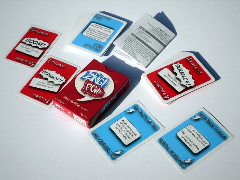 ZingPow: The Zany Comic Book Hero Card Game
