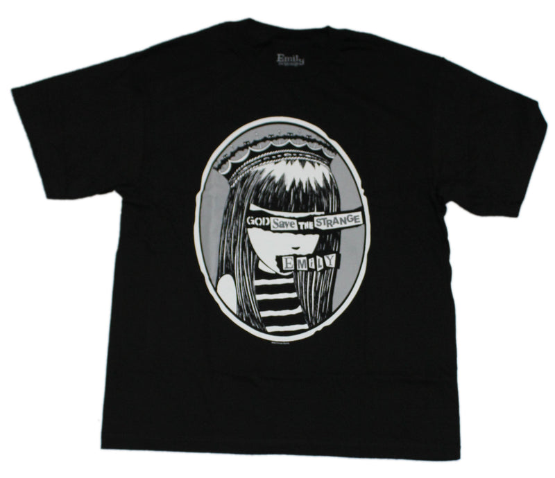 Emily the Strange Mens T-Shirt -  God Save the Strange