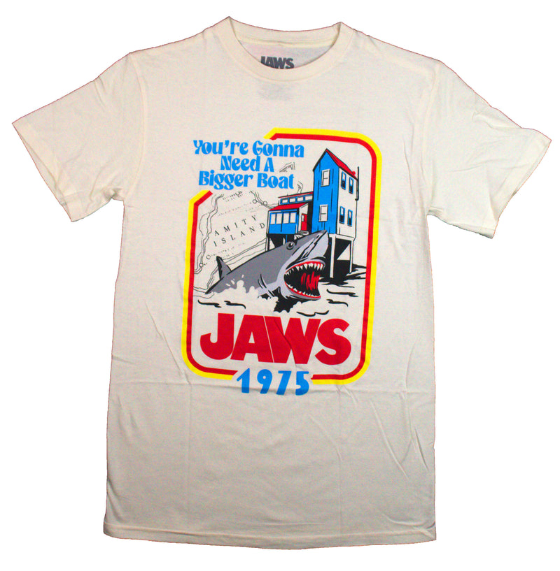 Jaws Mens T-Shirt - Story Book Style You're Gonna Need A Bigger Boat
