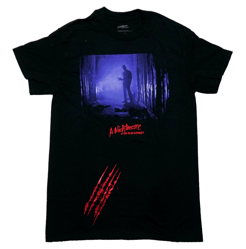 A Nightmare On Elm Street Mens T-Shirt  Freddie in Blue Tinted Alley - Inmyparentsbasement.com