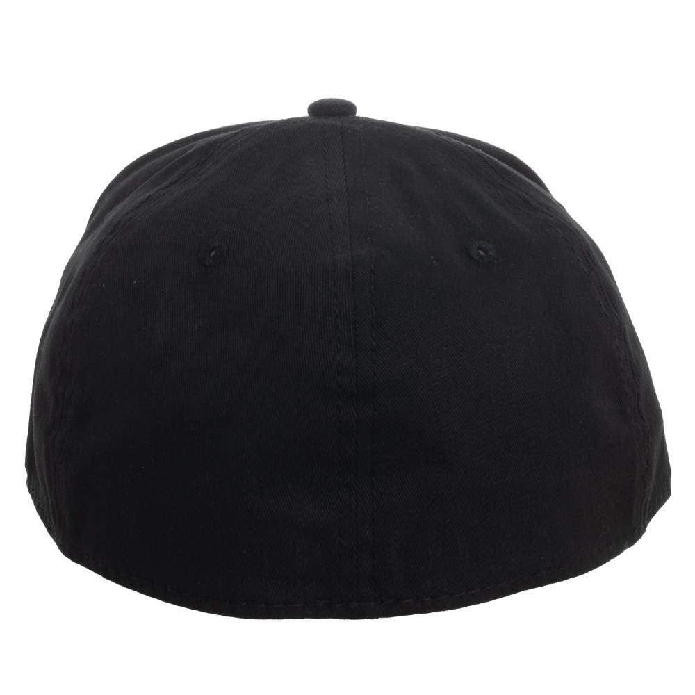 Batman Comic Book Superhero Flex Fit Black Logo Hat