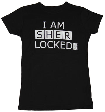 Sherlock (BBC TV Series) Girls Juniors T-Shirt - I Am Sherlocked