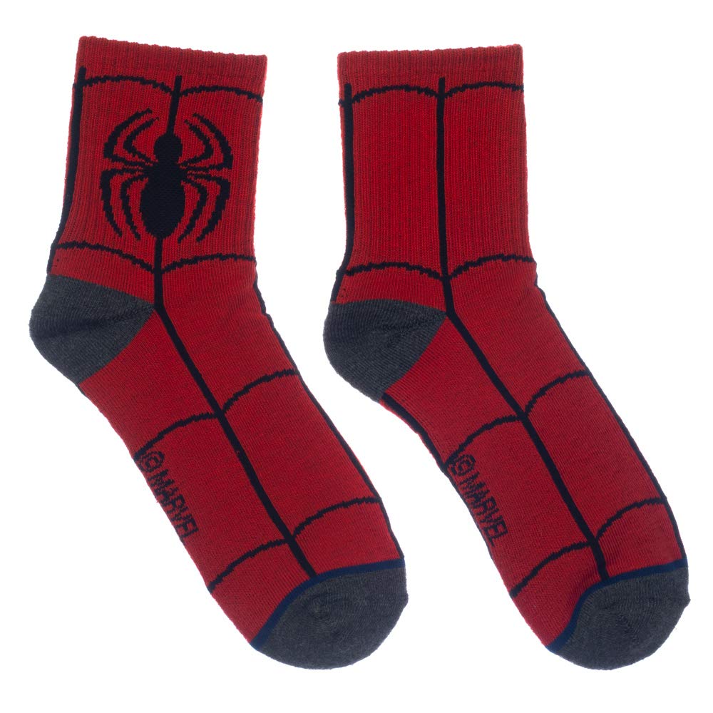 Marvel Quarter Mens 3Pk Socks Set