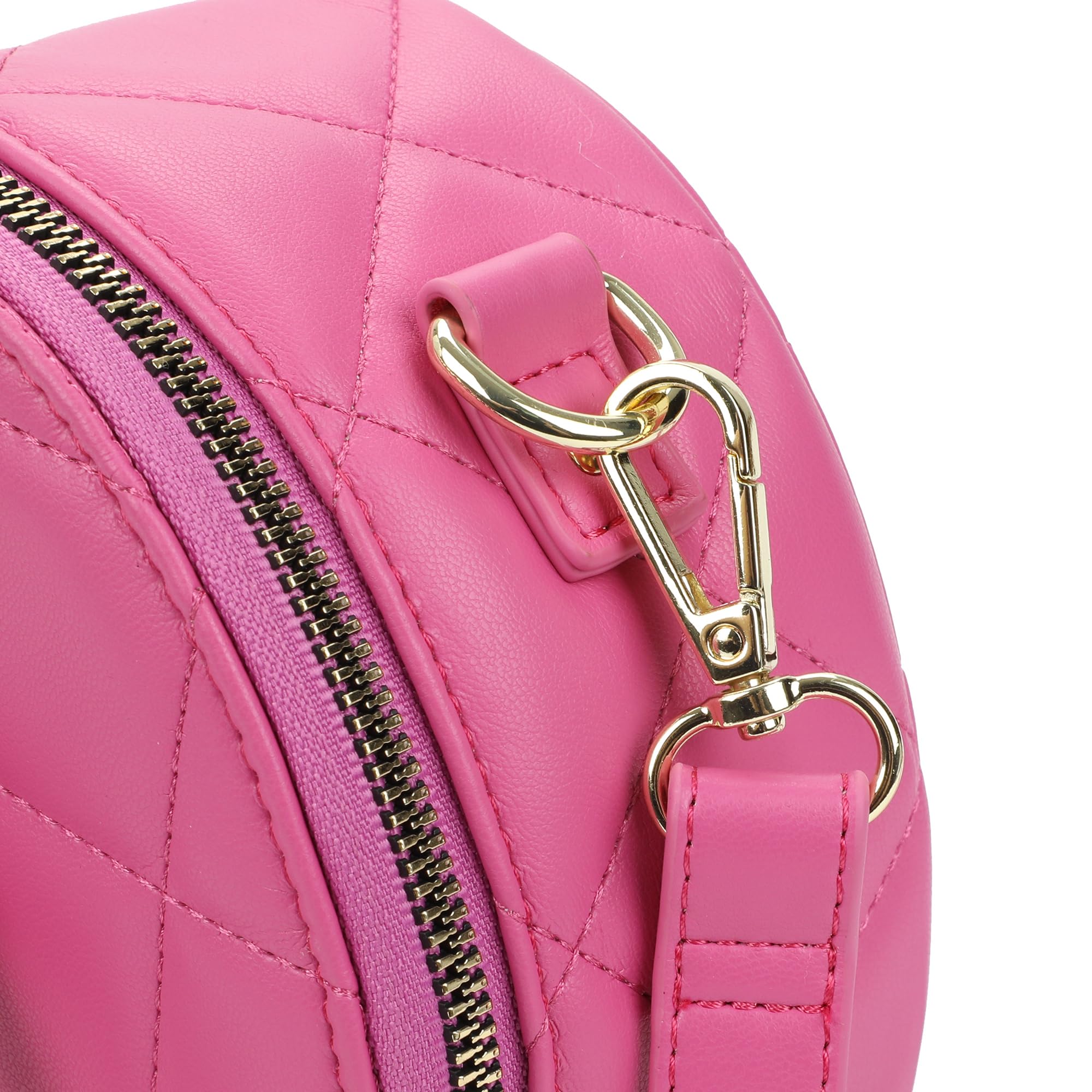 Emily In Paris Women's Pink Heart-Shaped Crossbody Handbag