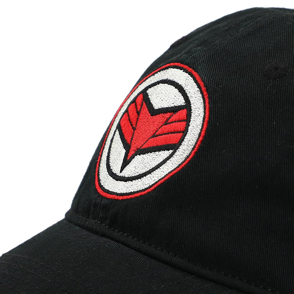 Falcon Winter Solider Embroidered Shield Adjustable Ball Cap Black