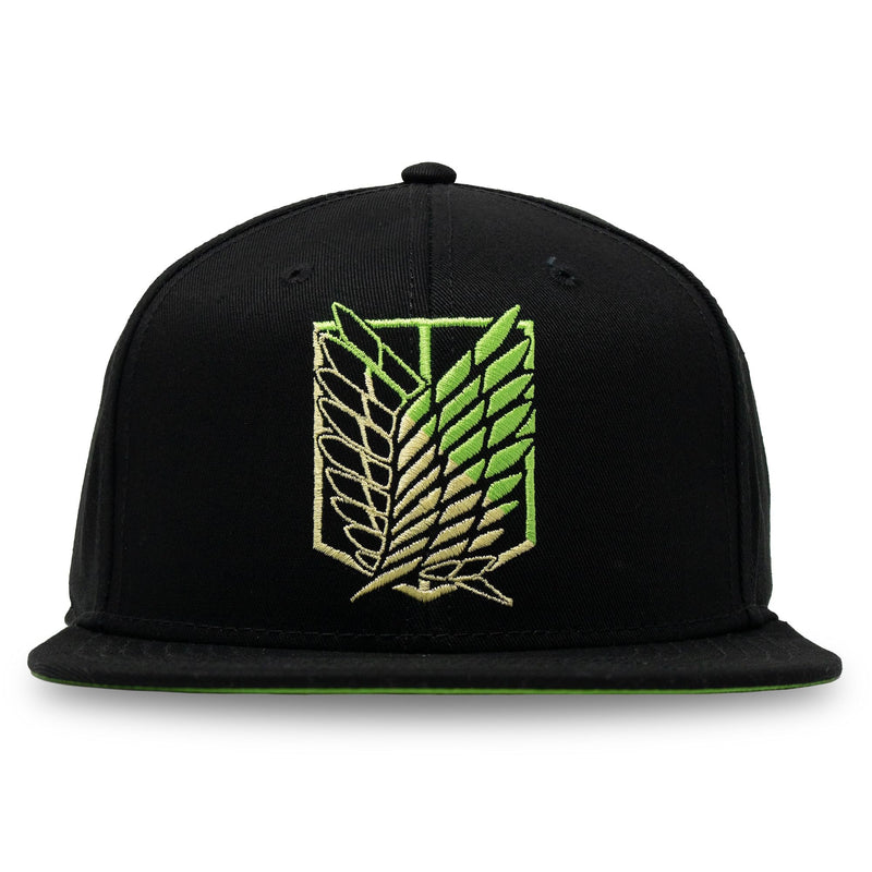 Ripple Junction Attack on Titan Season 3 Adult Unisex Two Toned Survey Corps Logo Flat Bill Snap Back Hat