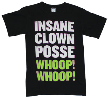 Insane Clown Posse Mens T-Shirt  - Whoop! Whoop! Distressed Word Image