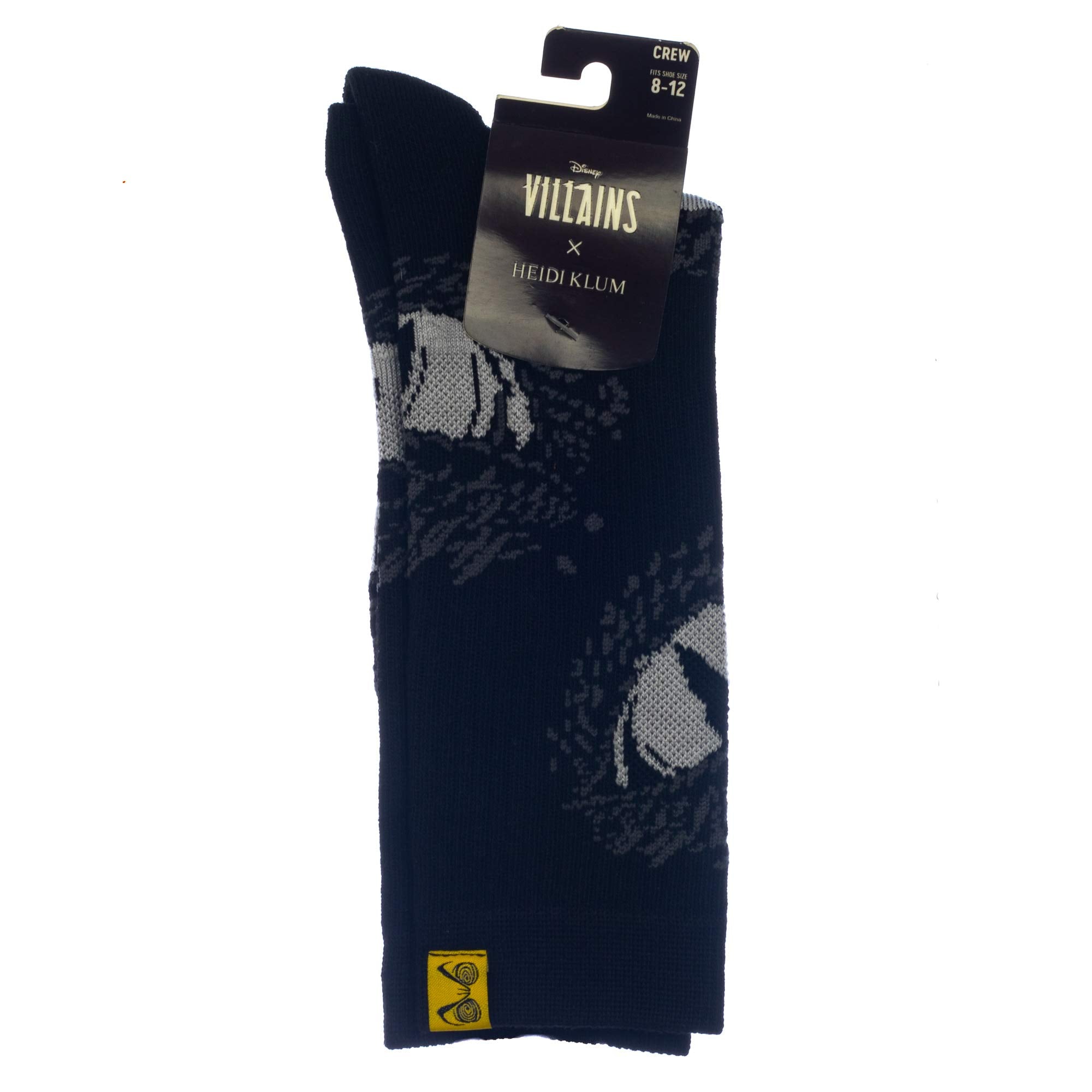 Disney Villains X Heidi Klum Maleficent Dragon Eyes Black Crew Socks
