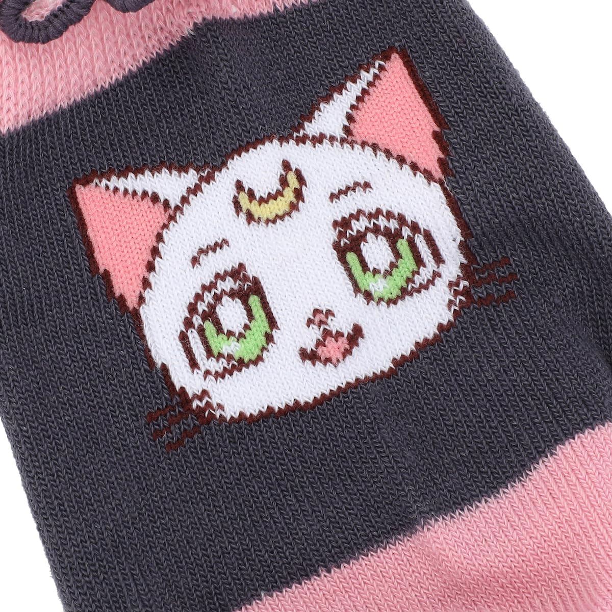Bioworld Sailor Moon Cosmic Symbols & Cats Women's 3-Pair Lettuce Edge Casual Quarter Crew Socks
