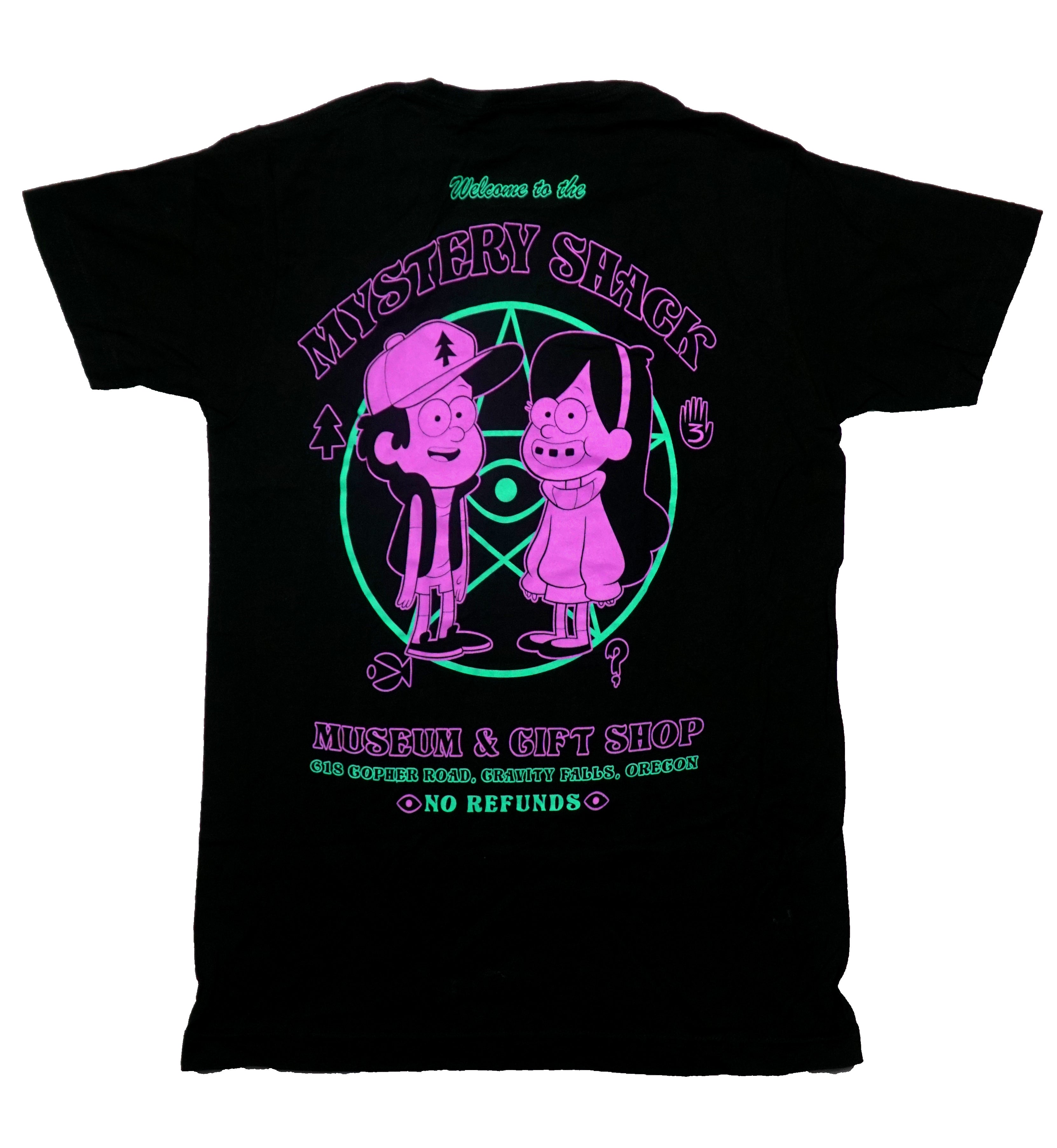 Gravity Falls Mens T-Shirt - Mystery Shack Mable Dipper Image