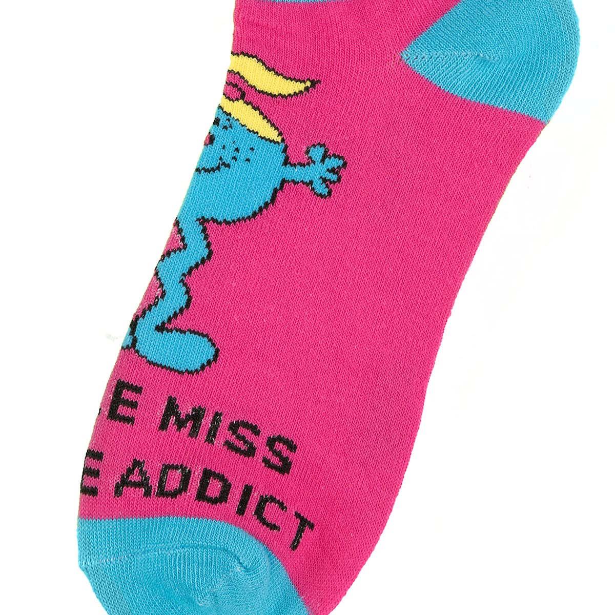 Bioworld Mr. Men And Little Miss Meme Characters 5-Pack Women's Ankle Socks