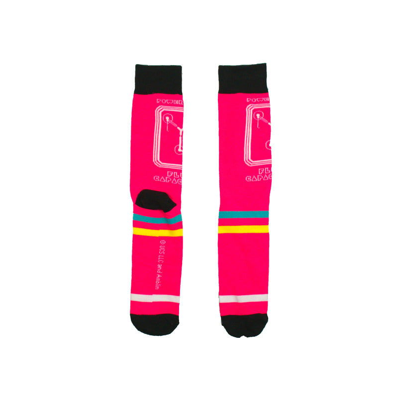 Back To The Future Retro Flux Capacitor Diagram Men's Crew sock