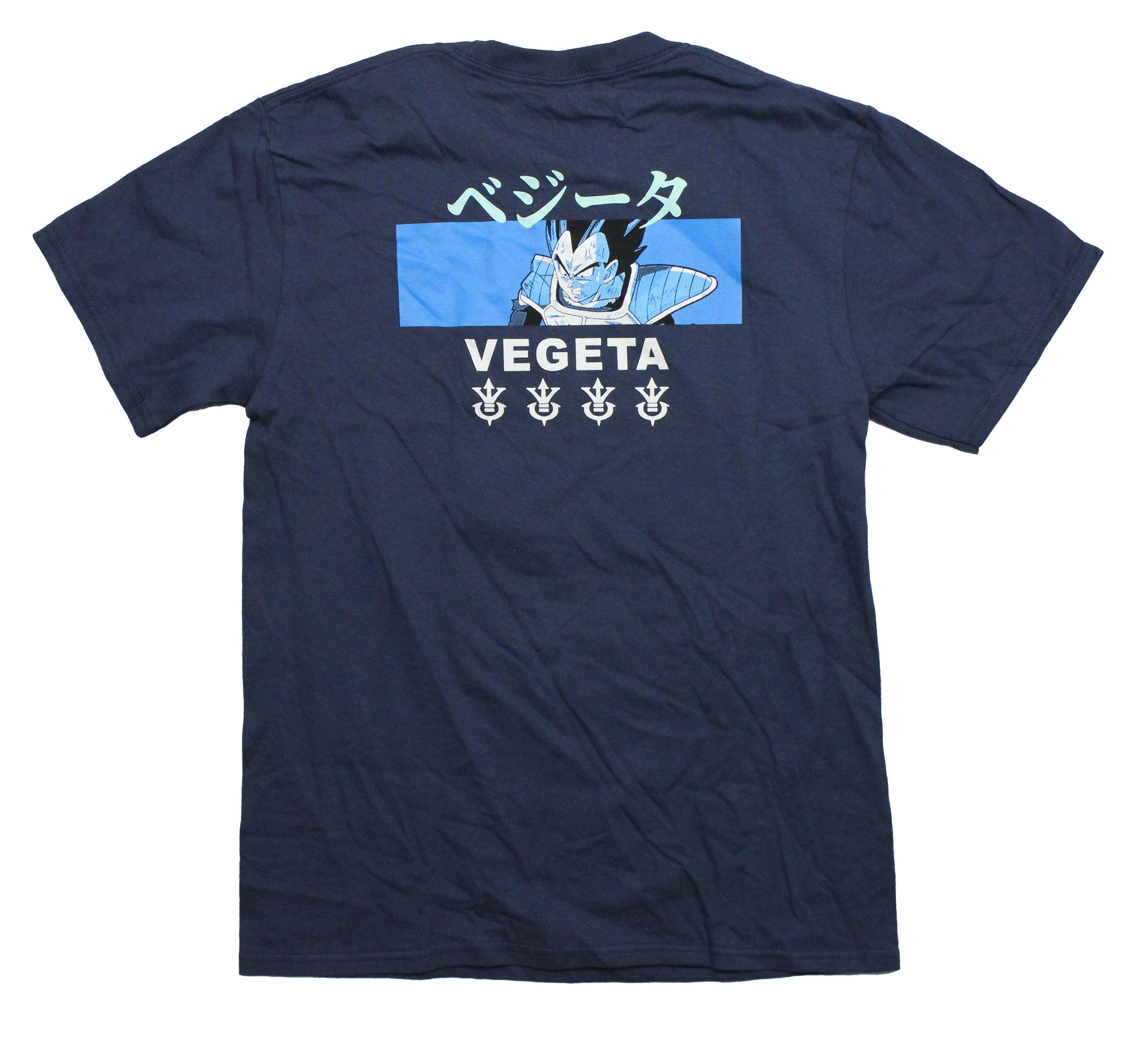 Dragon Ball Z Mens T-Shirt - Running Blue Vegeta Box Attack