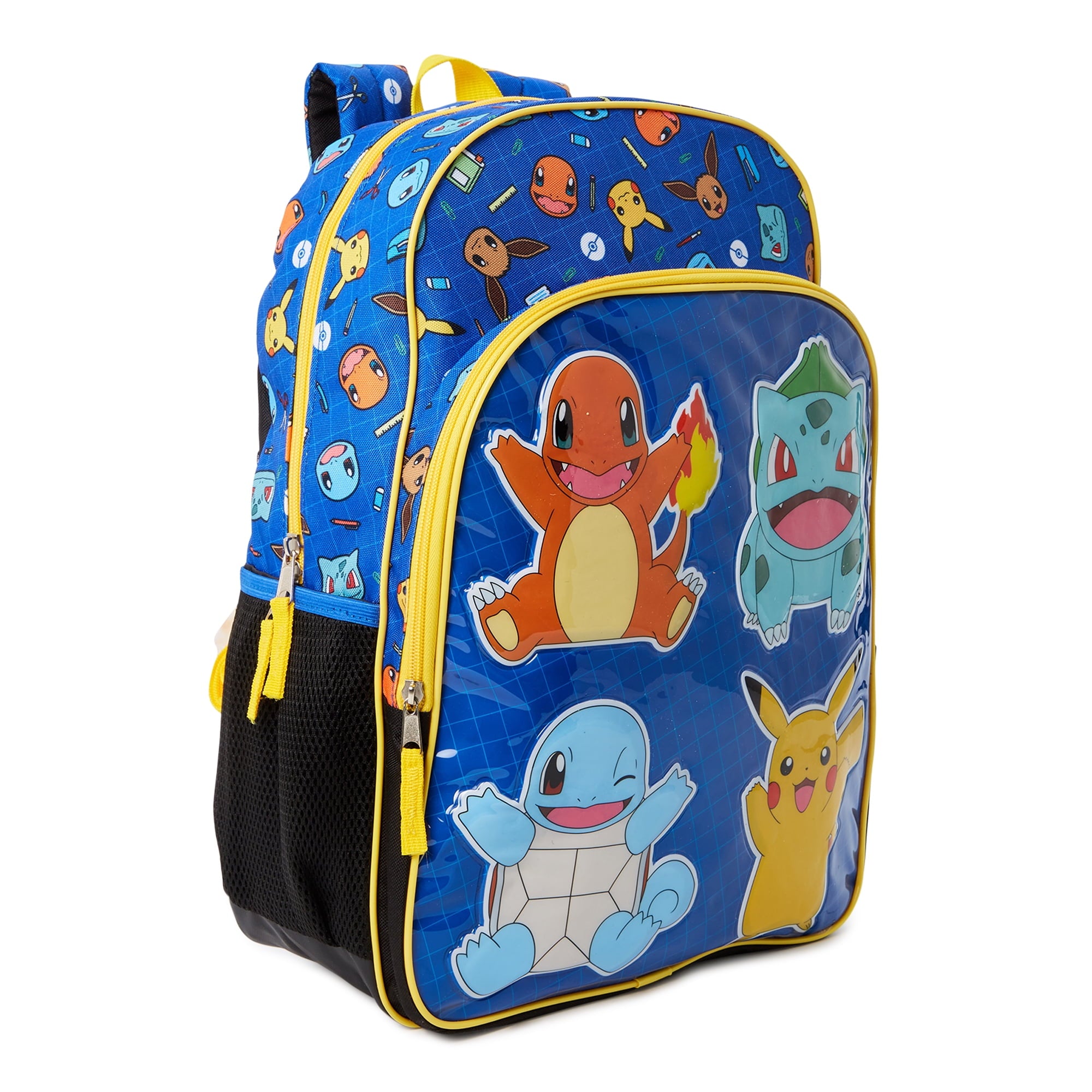 Pokemon Unisex Kids' Printed Backpack Blue Yellow