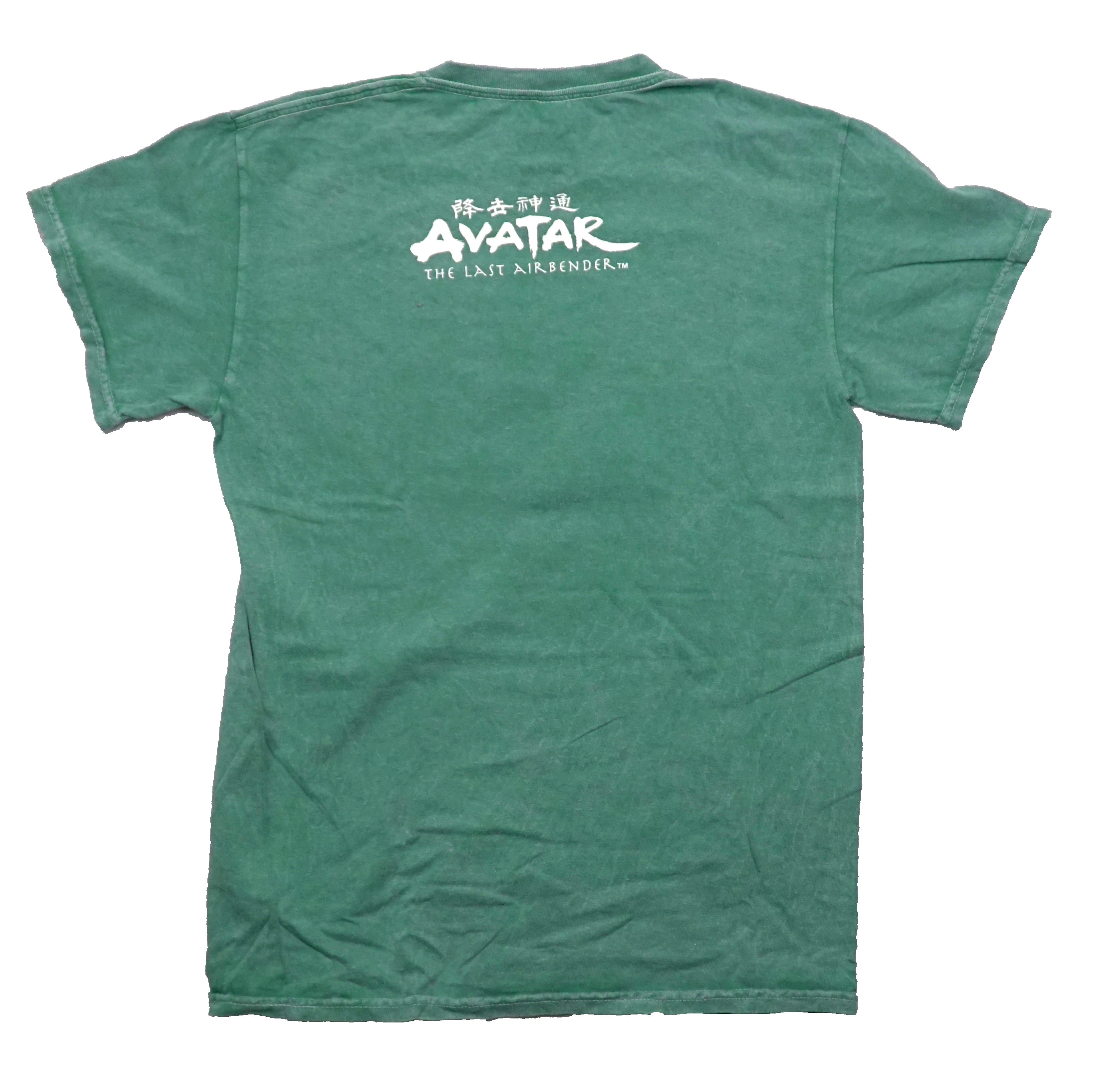 Avatar the Last Airbender Mens T-Shirt - Aang & Gang Sitting on Apa