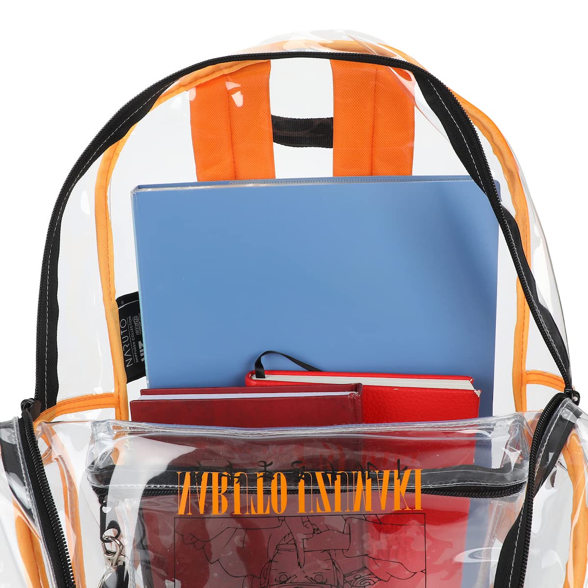 Naruto Shippuden 17" Clear Plastic Backpack with Removable Laptop Pocket