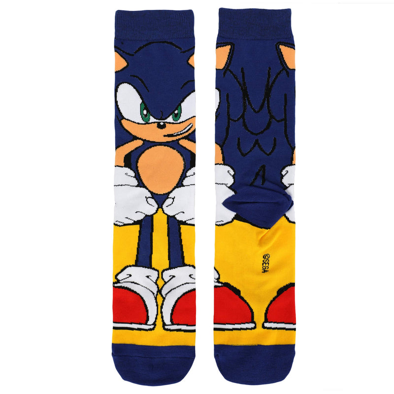 Sonic Modern Mens 360 Character Crew Socks