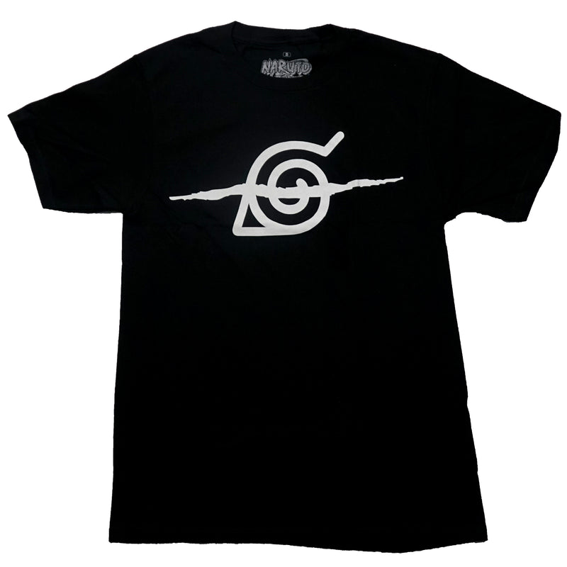 Naruto Shippuden Mens T-Shirt - White Hidden Leaf Symbol