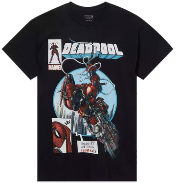 Deadpool Mens T-Shirt - Deadpool Spider-man 300 Homage Image