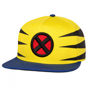 X-Men Wolverine Under Bill Art Flat Brim Hat Yellow - Inmyparentsbasement.com