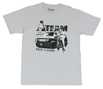A-Team (Movie) Mens T-Shirt  - BA Baracus & Van Image "I Pity the Fool!"