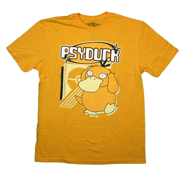 Pokemon Mens T-Shirt - Psyduck Under Name