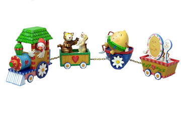 San Francisco Music Box Company Mother Goose Train Plays Playmates